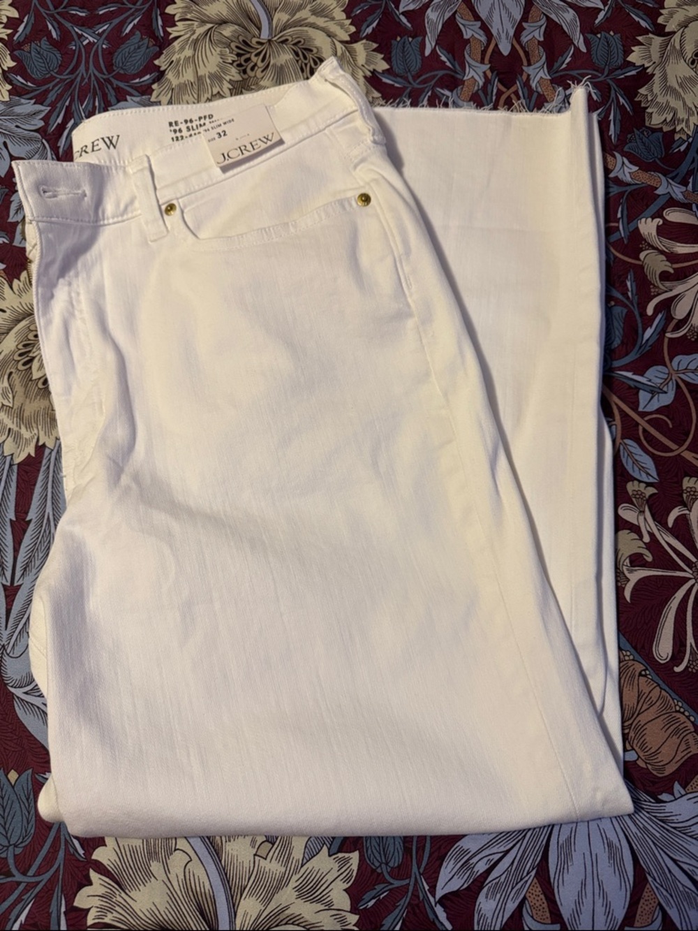 J. Crew White Straight-Leg Women's Jeans